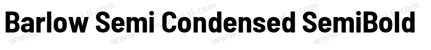 Barlow Semi Condensed SemiBold Ita字体转换